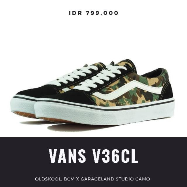 VANS JAPAN MARKET V36CL BCM x GARAGE LAND STUDIO CAMO