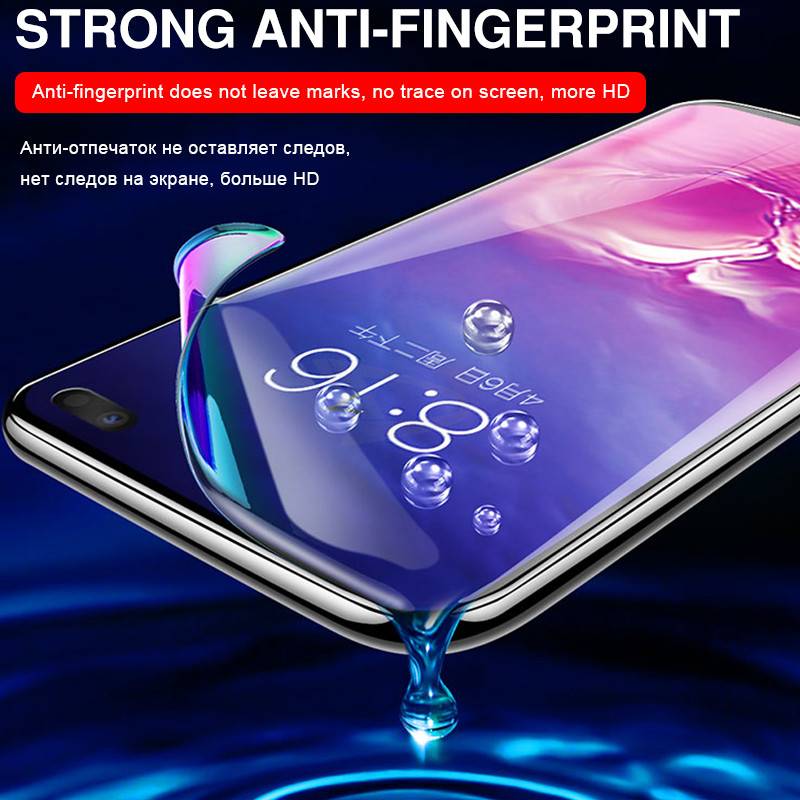 Full Curved Screen Hydrogel Film For Samsung S7 Edge S8 S9 S10 S20 Plus Screen Protector For Samsung Note 8 9 10 Anti Blue-ray not glass