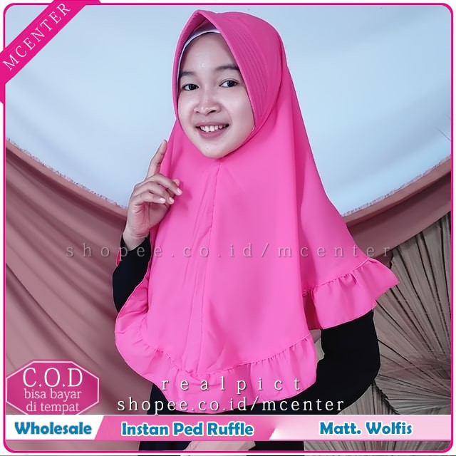 PROMO!!! Jilbab Instan Siria Series 1Slup Crepe High Quality Antem Tammia Rempel Depan Praktis Kerja