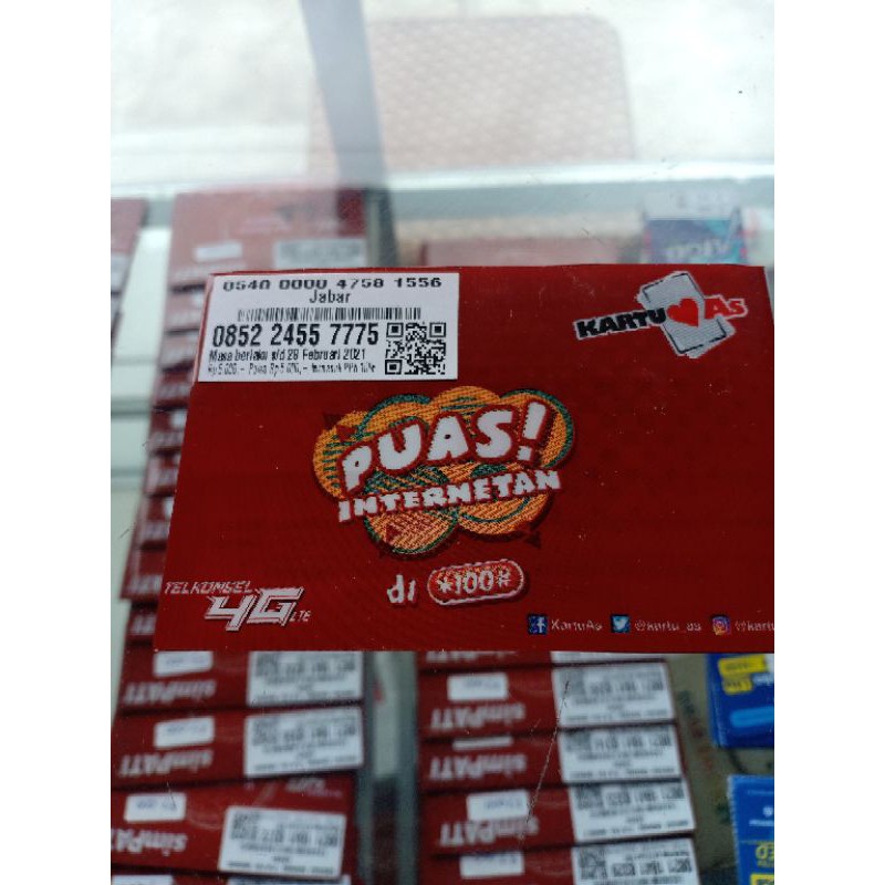 No Cantik Kartu Perdana As