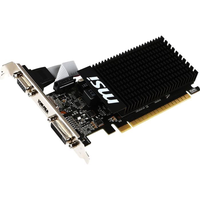 VGA MSI Geforce GT 710 GT710 2GB DDR3 64BIT Low Profile Resmi