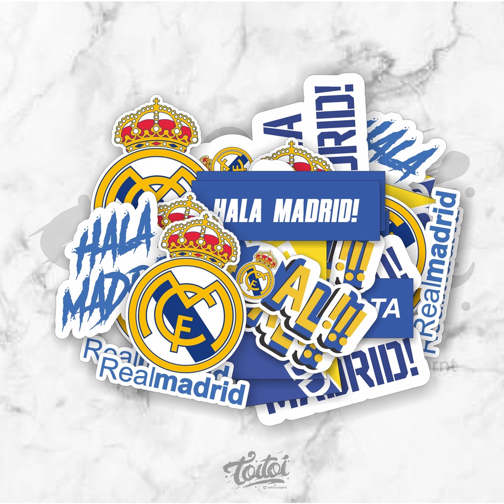 

STICKER REALMADRID, STICKER HALA MADRID, STICKER LOGO