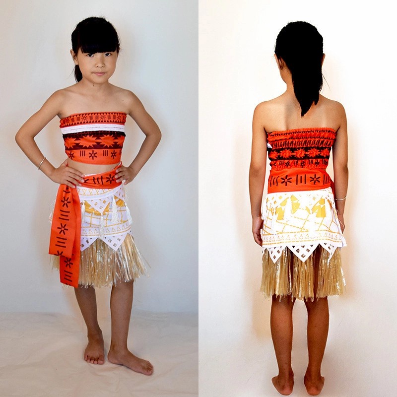 Kostum Princess MOANA Halloween Costume Moana Cosplay Kostum Anak