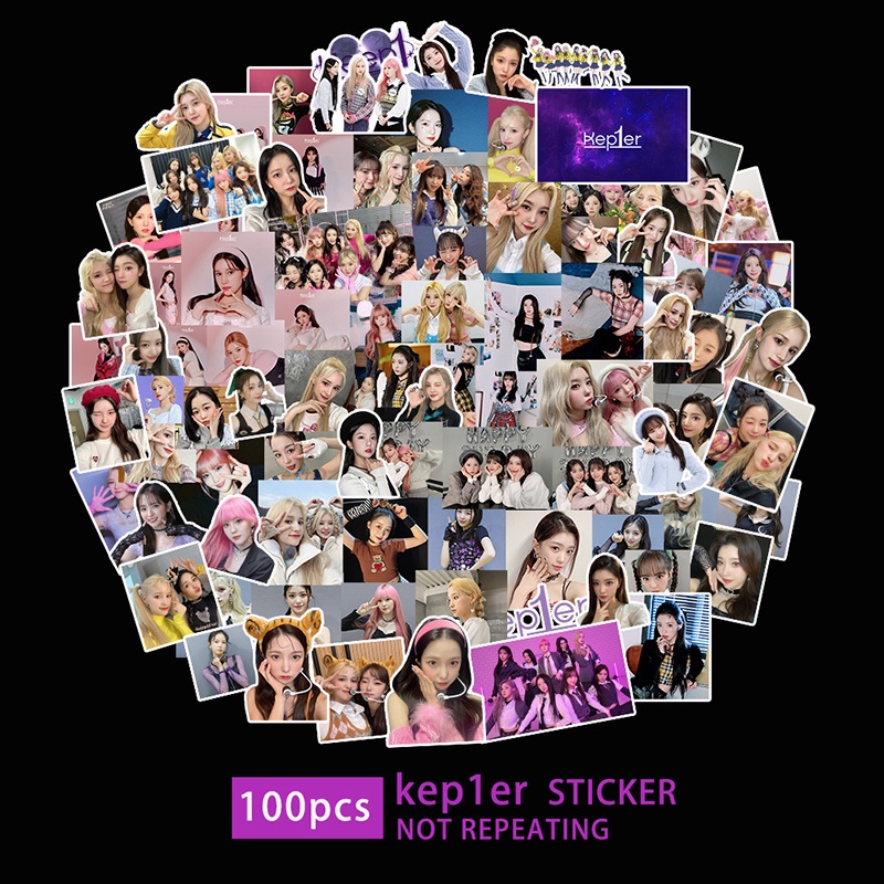 100pcs / set Kep1er 2022 Stiker Untuk Diary / Koper