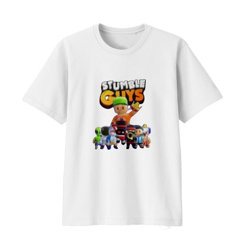 Baju kaos Atasan Anak-Anak Dan remaja 1-12Tahun/Remaja GAME VIRAL STUMBLE GUYS(crown) Uk.S.M.L.XL.2XL.3XL.4XL.5XL.