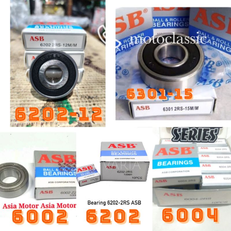 laker laher bearing 6202-12 / bearing 6301-15 / bearing 6004 /  bearing 6002 / bearing 6202