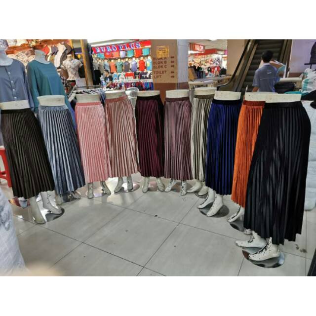 Rok bludru prisket /Rok bludru import /Rok panjang import /Rok prisket import / Rok prisket