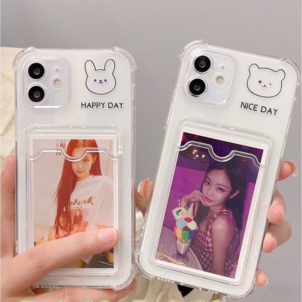 PRINTING CLEAR CARD CASE for samsung a02s m20 m31 m30s a01 a02 j7 prime a03s