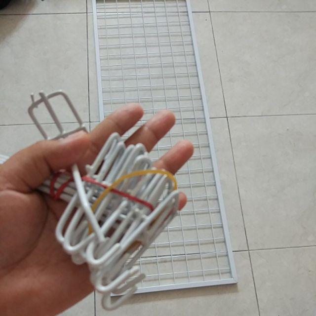 Single Hook Gantungan Ram 10 Cm Cat Putih Display Cantolan Aksesoris Sc 10 Nafisa