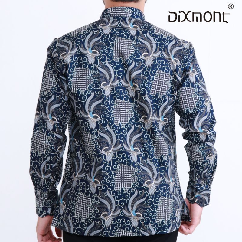 Dixmont Kemeja Pria Batik Panjang Hem BL03721