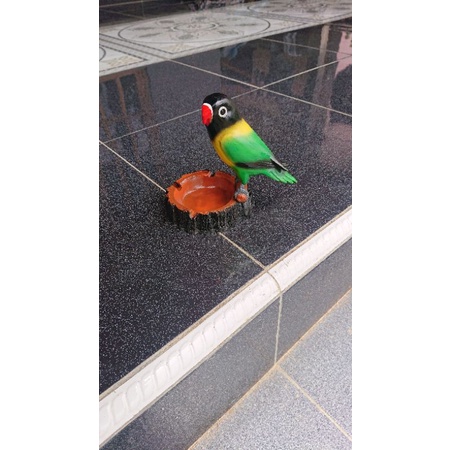 Asbak burung lovebird dakocan