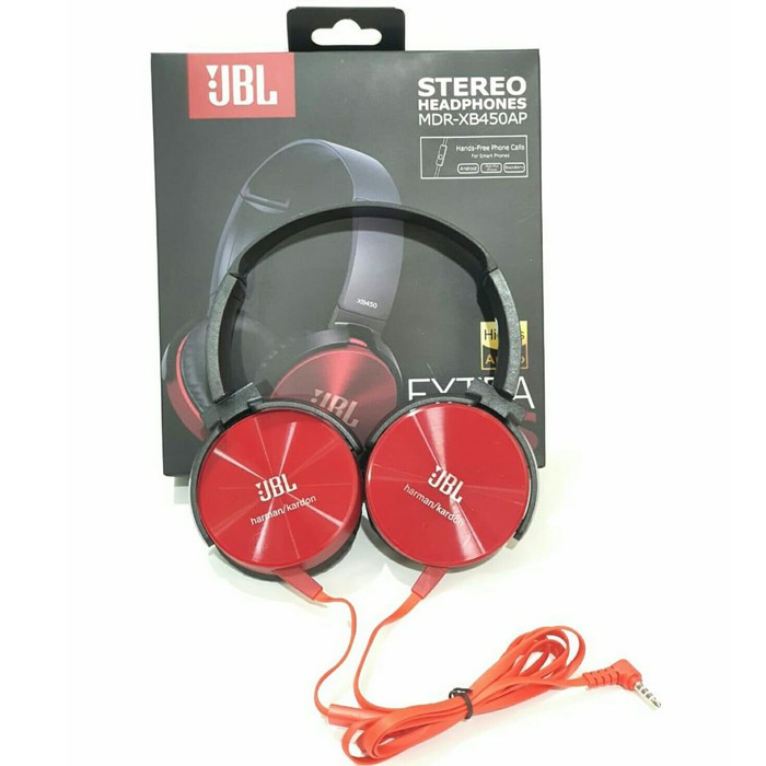 Headset Bando JBL MDR XB450 XB-450 Mic EXTRA BASS