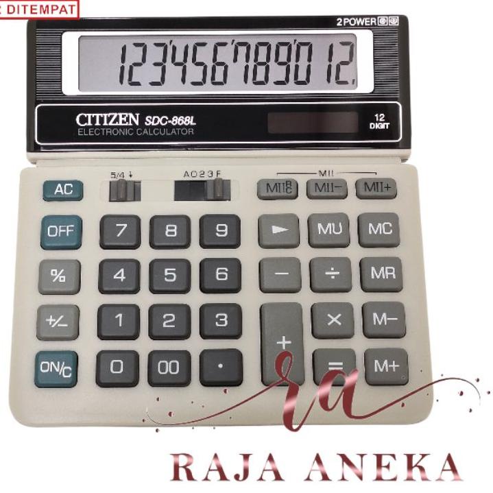 

Cuci Gudang|SQ11|Citizen Calculator SDC-868L - Kalkulator Desktop Meja Kantor SDC 868L citizen 868