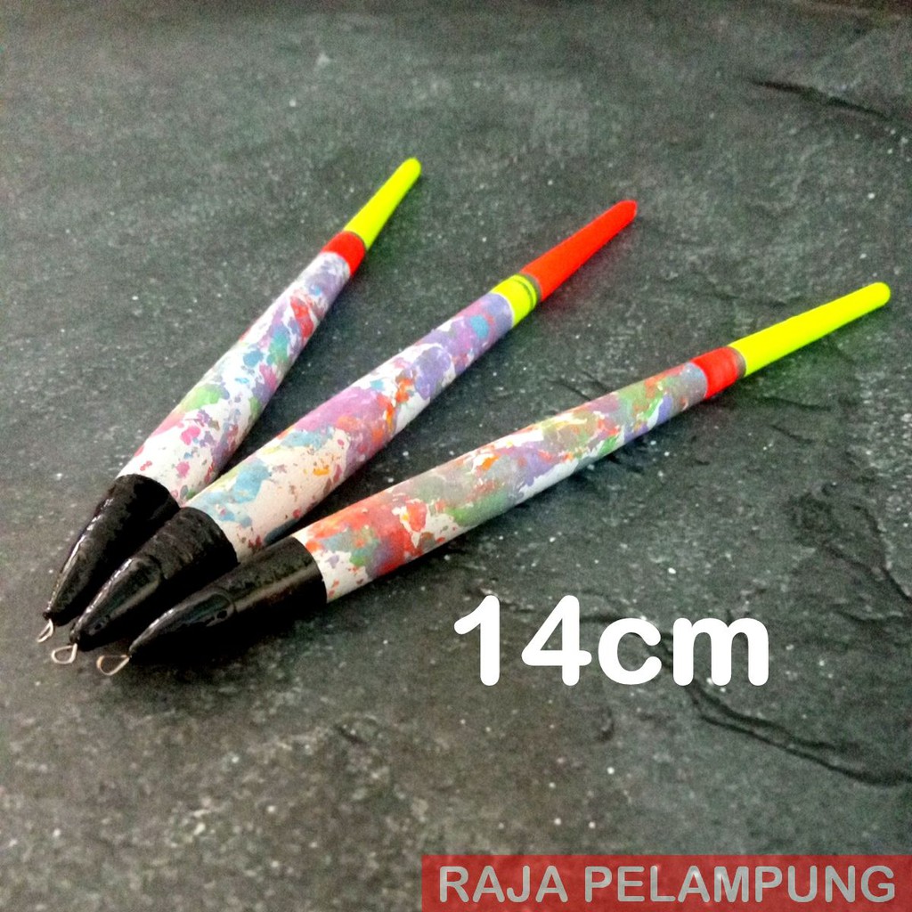 Pelampung Pancing TONGKOL SUPER KERAMIK BESAR 14CM ~ Pelampung Kayu Panjang Tipe SK14