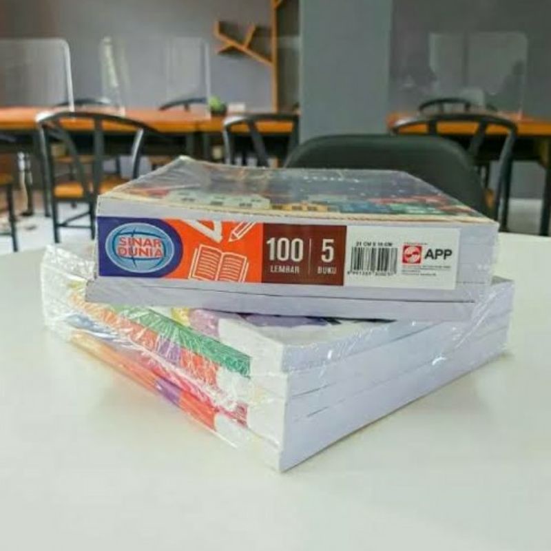 

Sy SIDU 100 Lembar Buku Tulis Kwarto Pendek Sinar Dunia (1Pak/5Buku)