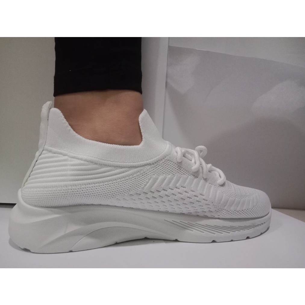 COLLIN SX8512 PUTIH SEPATU RAJUT IMPORT DEWASA WANITA/SEPATU CASUAL PREMIUM