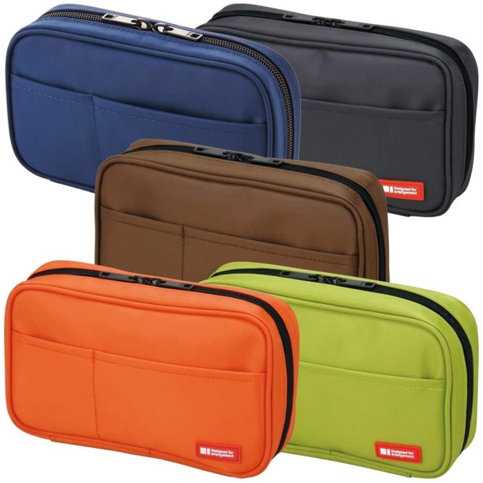 

Ready Stock - Lihit Lab Pen Case A7551 - Tempat Pensil Original Jepang - Cokelat 016