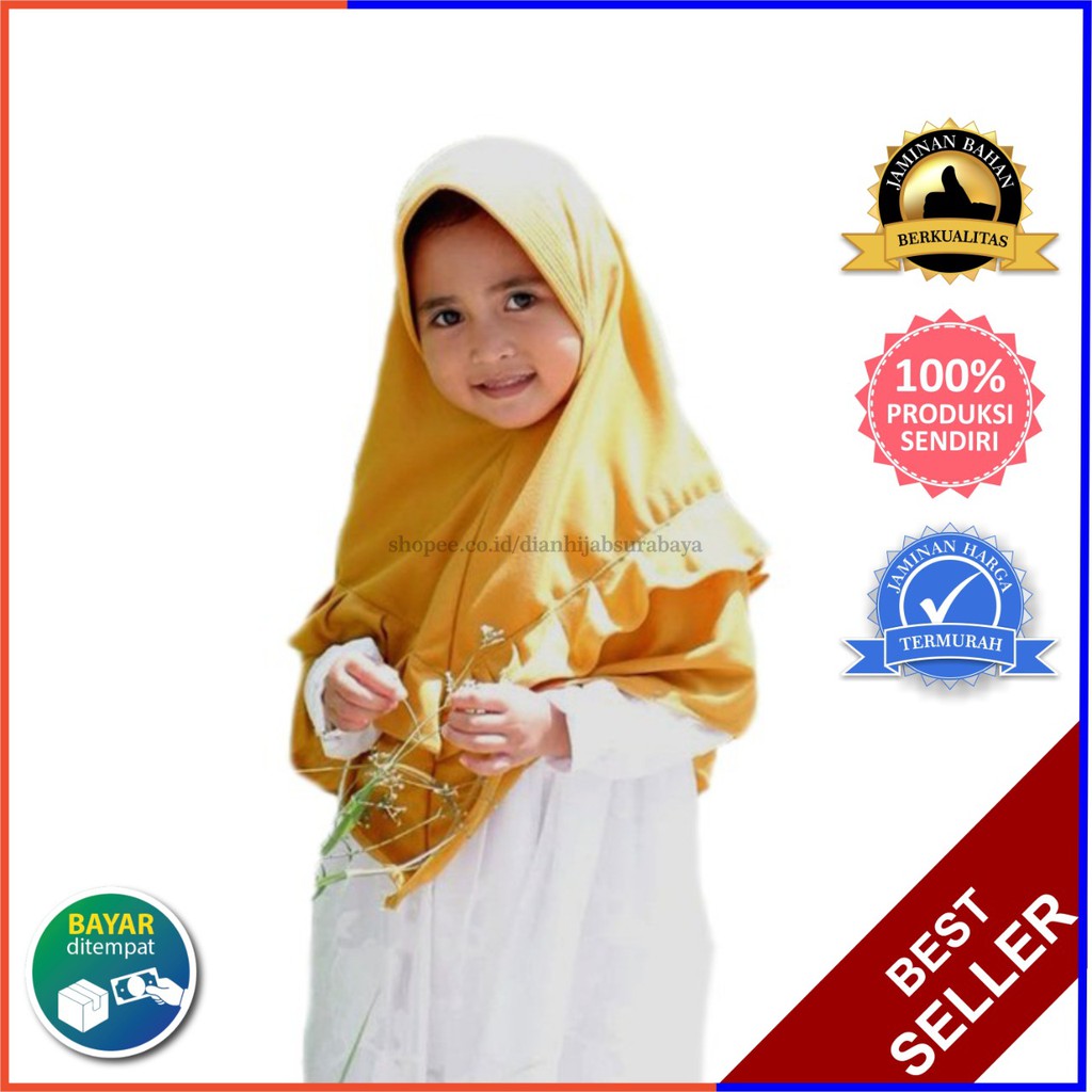 Termurah Hijab  Anak Instan Bahan  Kaos  Tc Premium Halus 