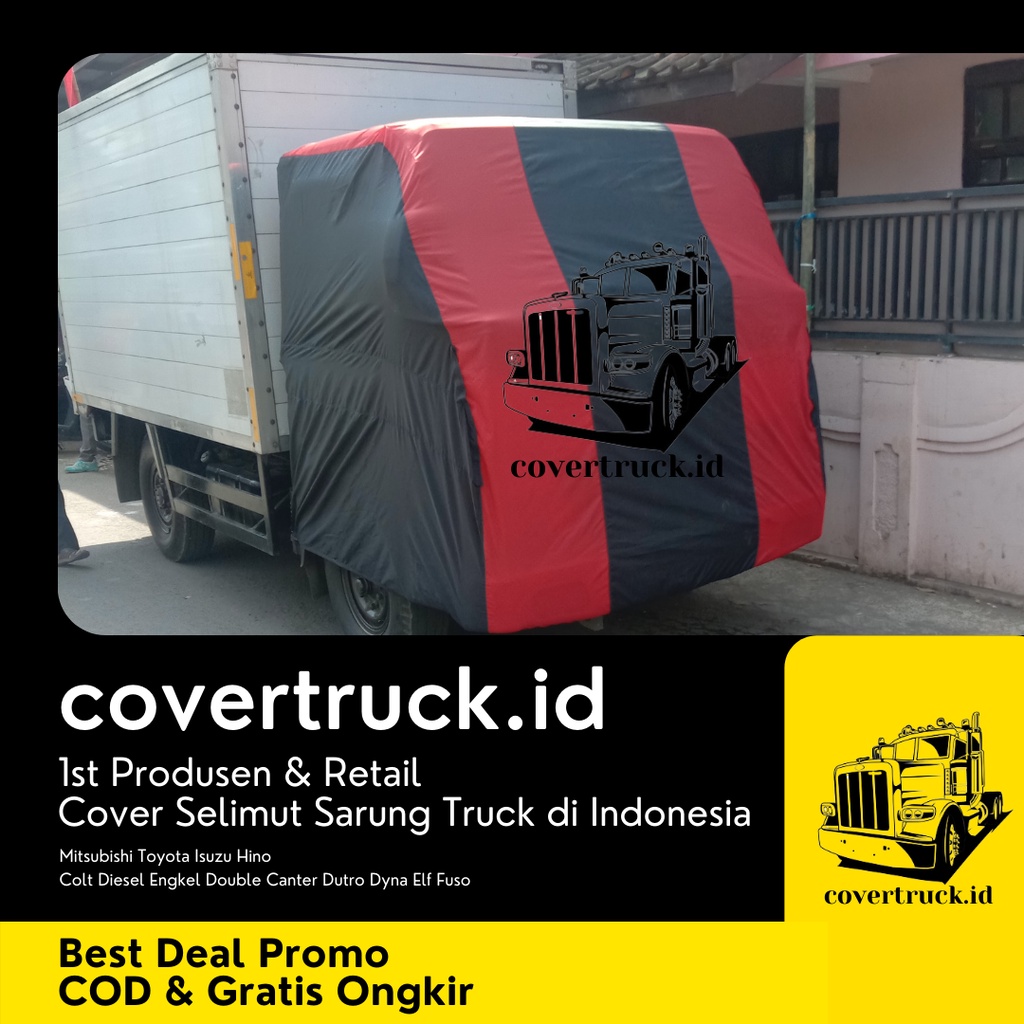 COVER SARUNG SELIMUT TRUK CANTER MITSUBISHI FUSO COLT DIESEL DOUBLE ENGKEL RAGASA