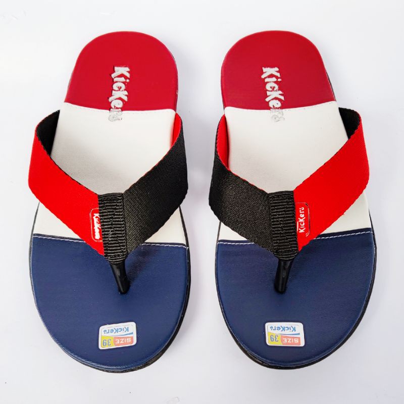 Sandal Jepit pria / Sendal Santai Pria dewasa 3 Warna(biru,putih,merah) KKRS 39-43