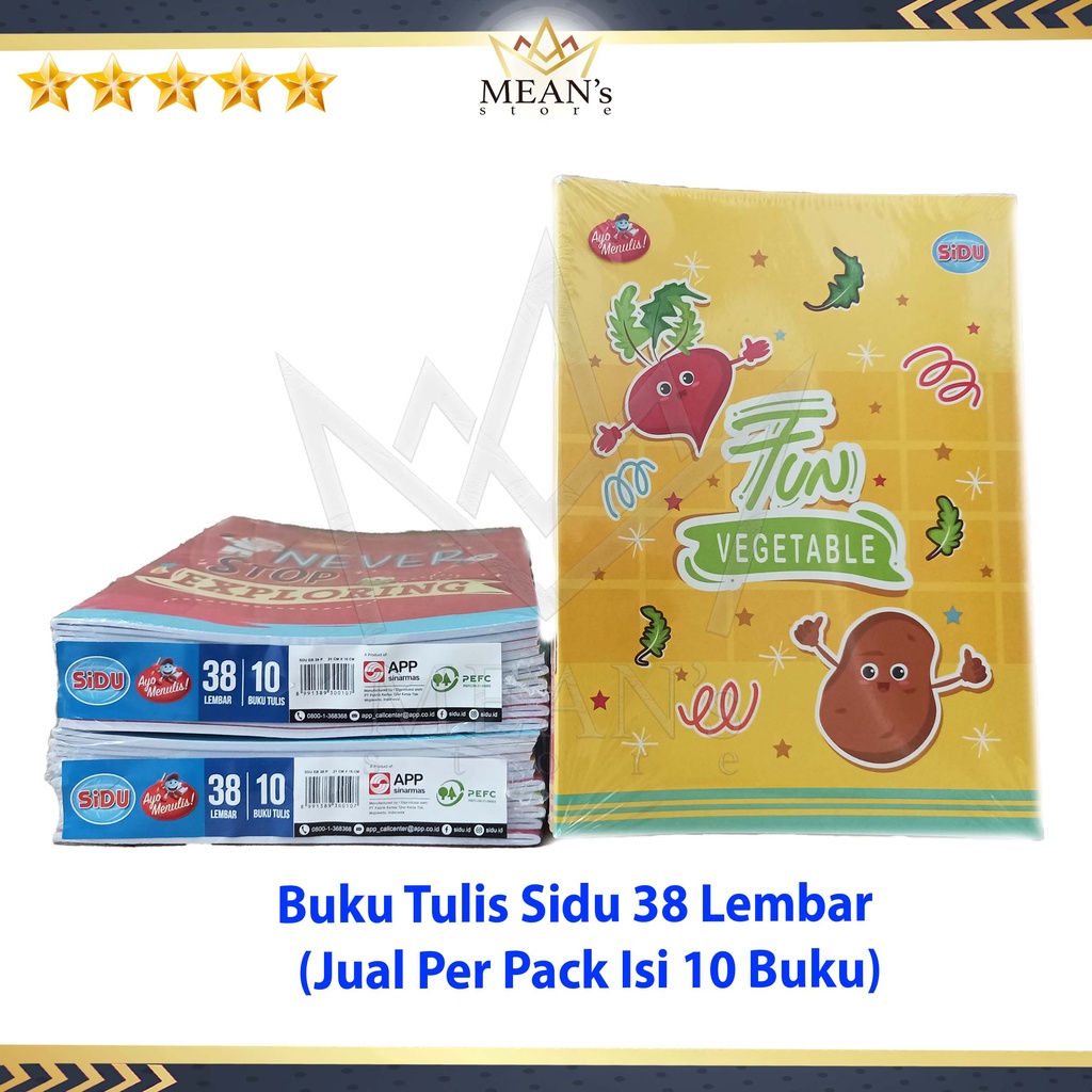 Jual Buku Tulis Sidu 38 Lembar / Sidu 38 / Buku Tulis 38 Lembar ...