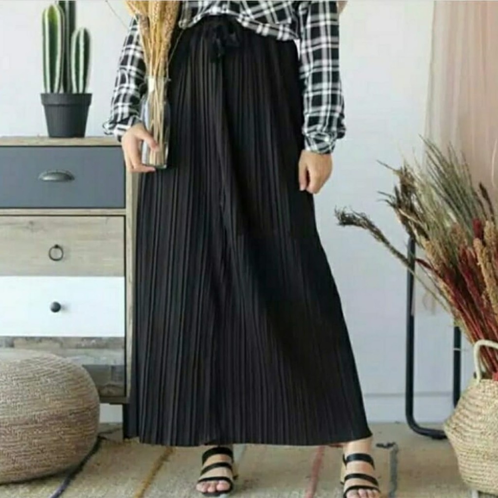 rok plisket tali premuim 100%/rok plisket jumbo /rok plisket ootd prmium