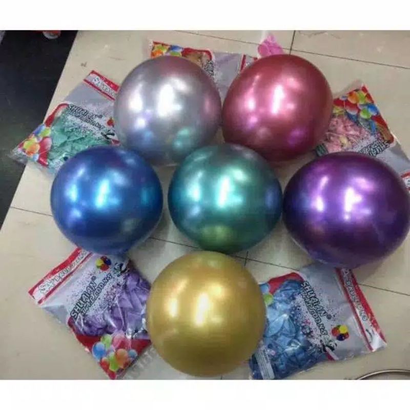 balon chrome eceran 1 biji / 1 pcs balon