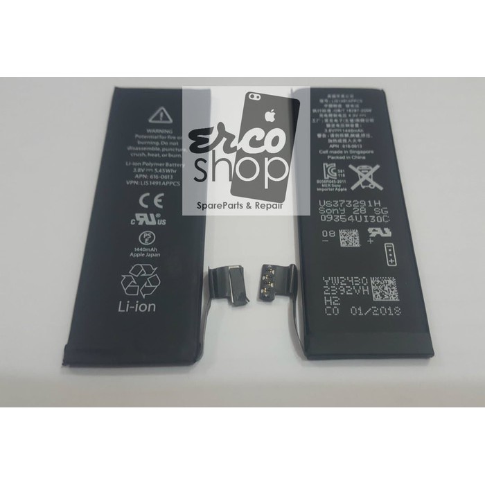 Baterai Batere Batre Ori New Iphone 5 5G  5S  5C Top Quality