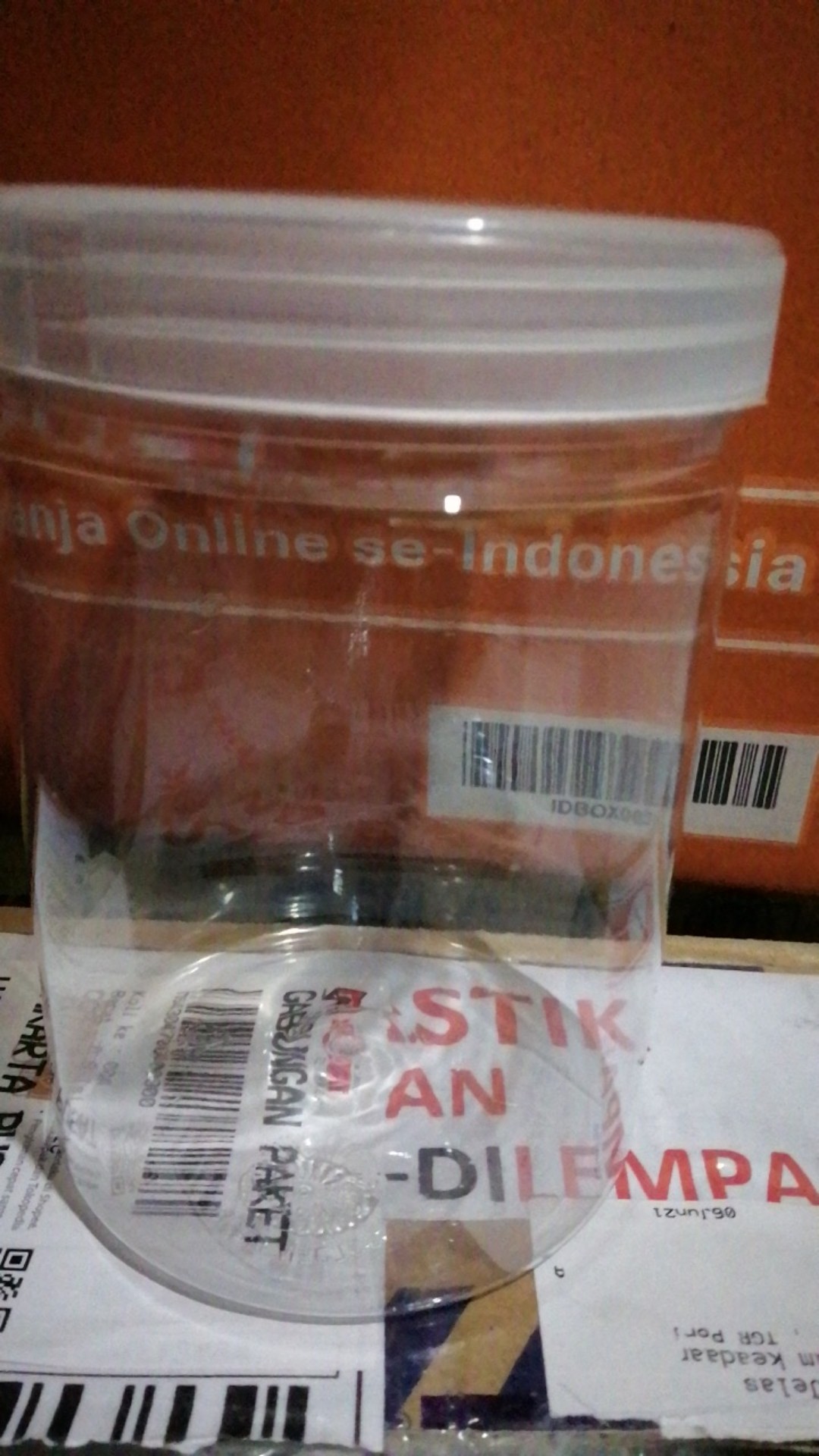 Toples Tabung Silinder / Cylinder - Toples Jar Plastik 800 Ml