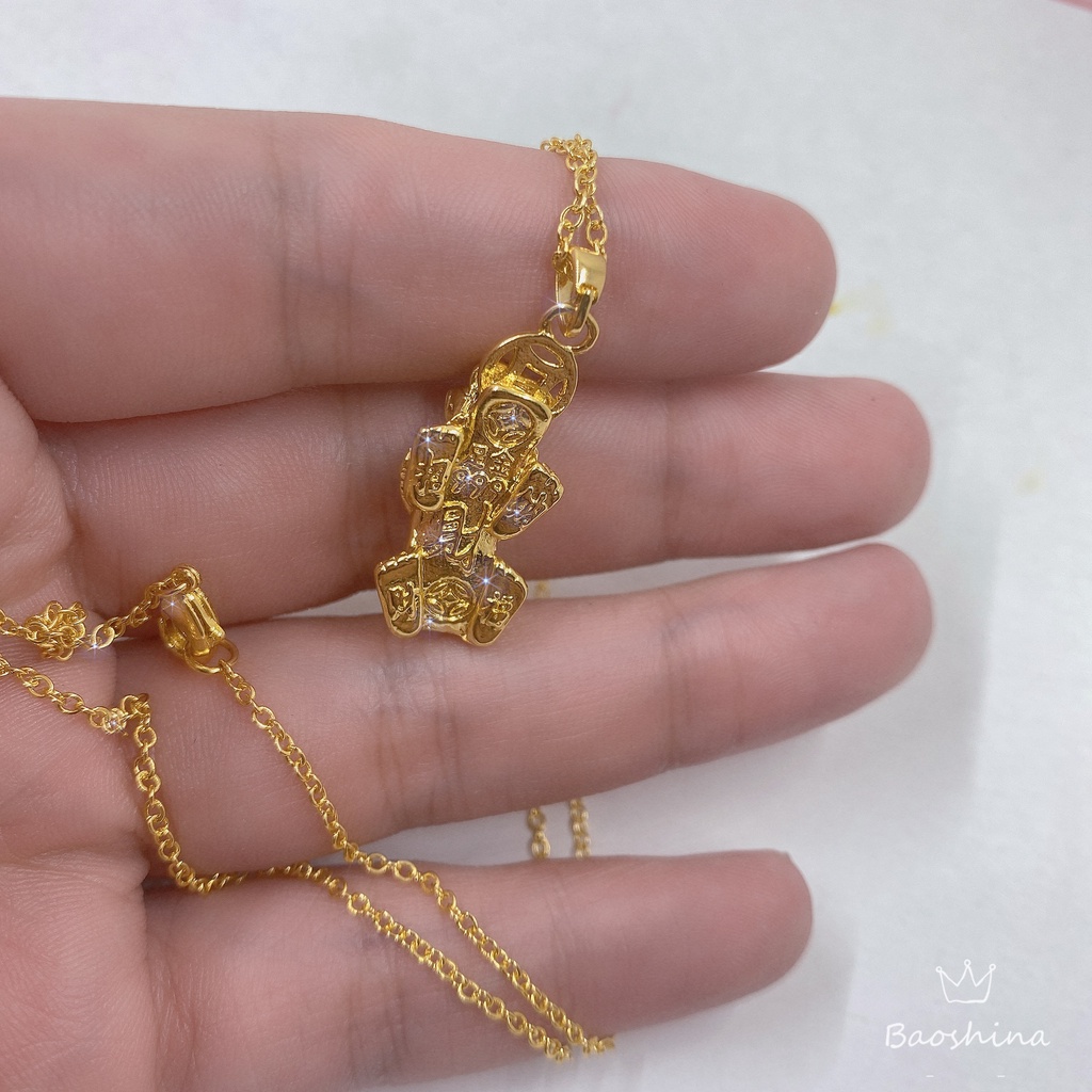 Kalung Liontin Pixiu Bahan Stainless Steel Untuk Pria