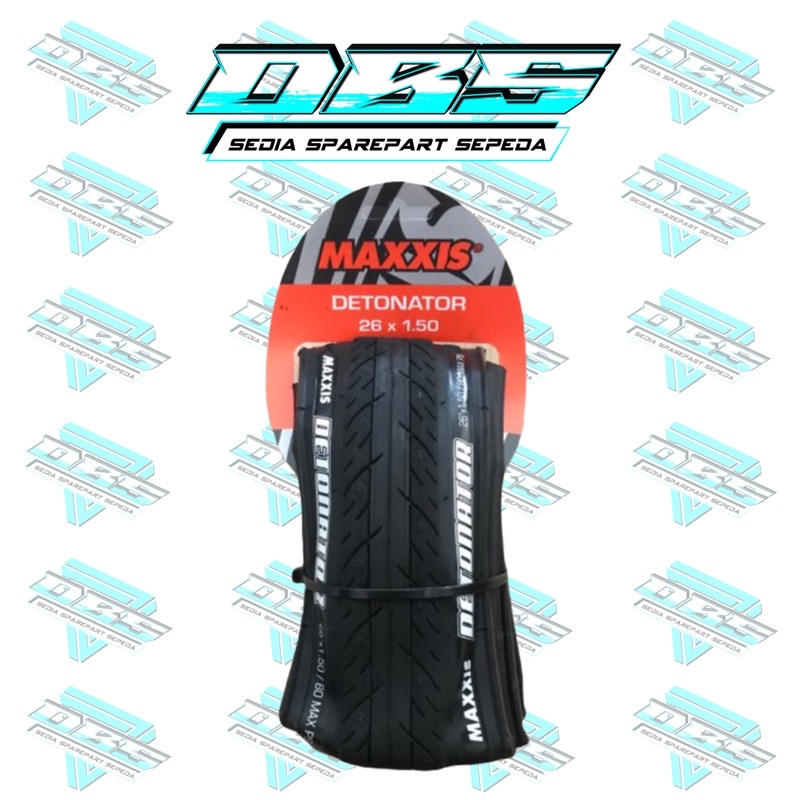 BAN LUAR MAXXIS DETONATOR 26 x 1.50 HITAM KEVLAR BATIK HALUS 150 26INCH