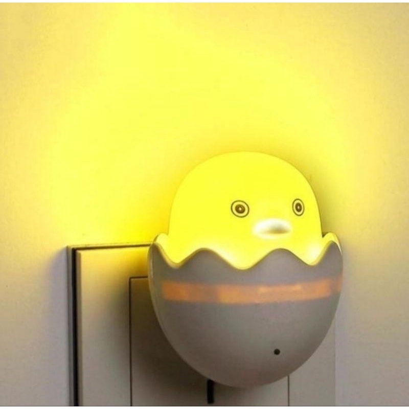 TERMURAH GROSIR LAMPU TIDUR ANAK LED TELUR AYAM SENSOR CAHAYA DEKORASI KAMAR LED NIGHT LAMP HEMAT ENERGI