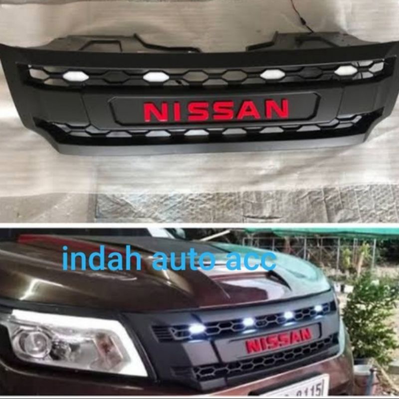front grill nissan navara np300 logo nissan merah