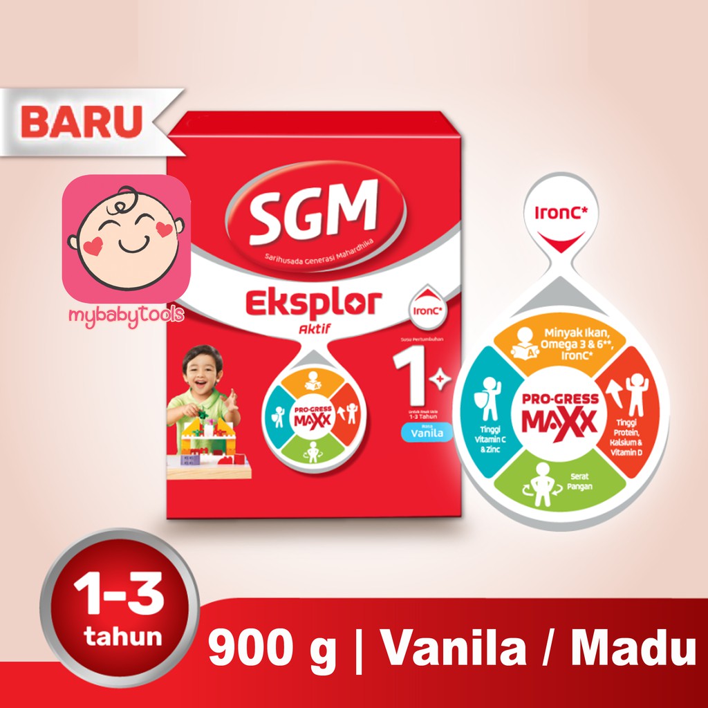 SGM EKSPLOR 1 PLUS VANILA MADU 900 GRAM