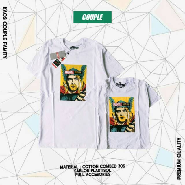 Kaos Couple Premium Anak dan Dewasa