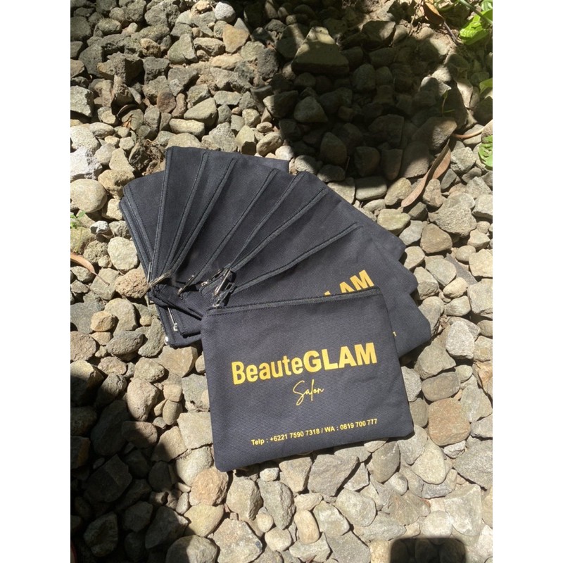 POUCH DOMPET KOSMETIK SOUVENIR PERNIKAHAN WEDDING MAKE UP POUCH