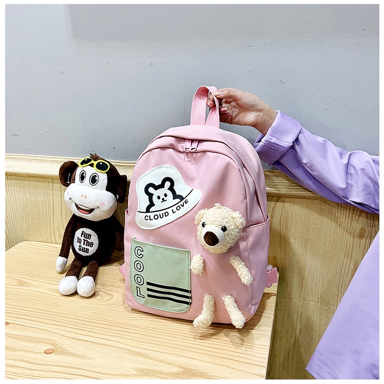 (PB6 SHOP)Tas Ransel Anak TK SD SMP Tas Anak Perempuan Backpack Anak Tas Sekolah TK SD SMP/tas ransel anak perempuan tedy bear/tas ekolah anak perempuan