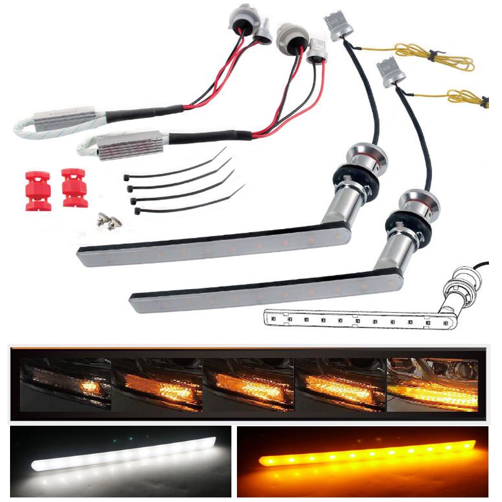 Lampu DRL LED Dinamis Untuk Alphard 30 Vellfire 30 Noah Voxy80