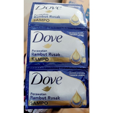 Dove Shampoo All Varian renceng 8 ml x 12 pcs