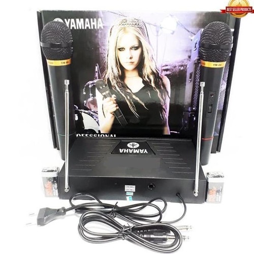 Yamaha Mic Wireless Karaoke YM-66 Microphone Tanpa Kabel