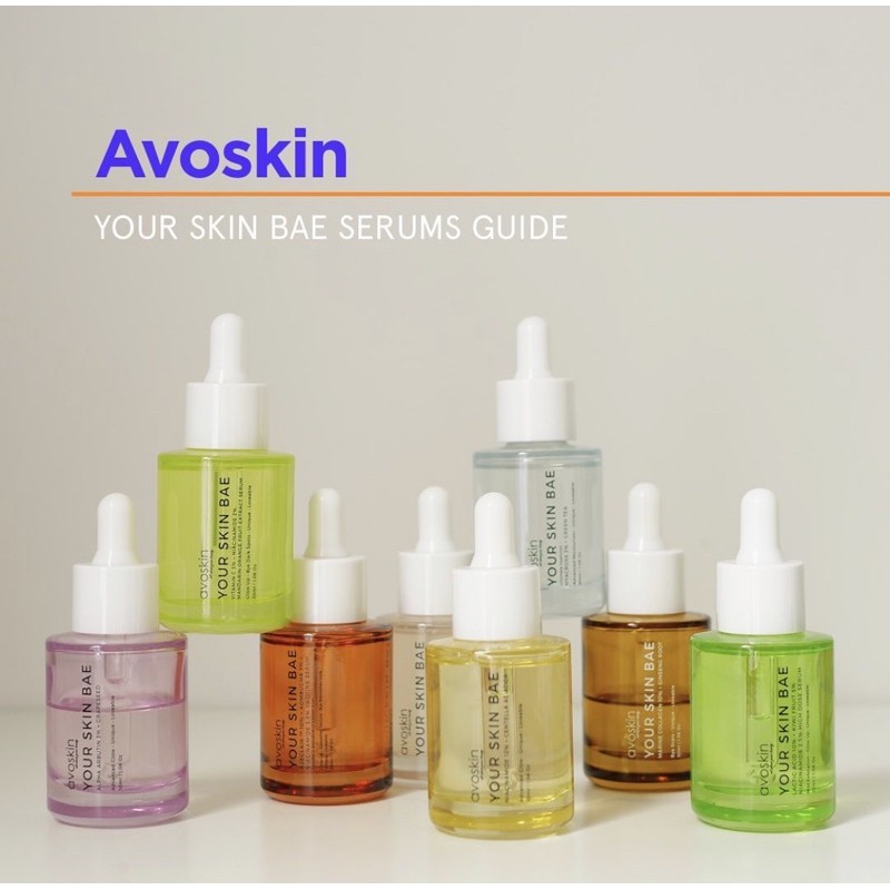 SERUM AVOSKIN YOUR SKIN BAE SERIES Hyacros +Green Tea / alpha arbutin