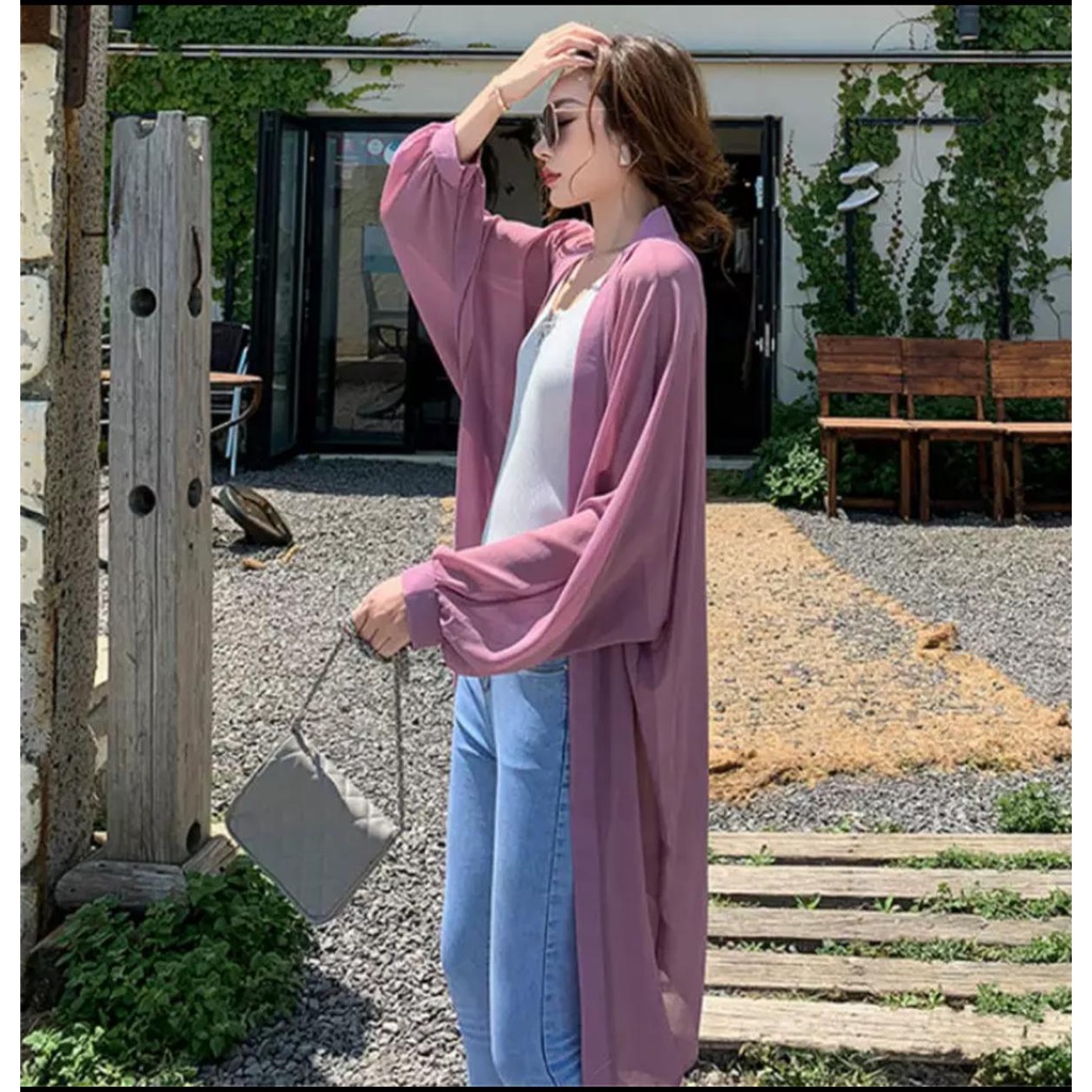 (COD) OH Fashion Hanna Basic Long Cardi #6347