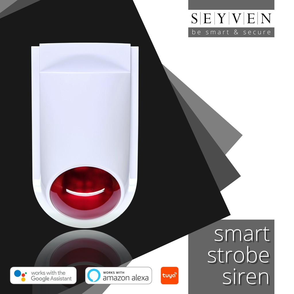 SEYVEN Smart Sirine Wifi Siren Alarm Strobe Smart Home Alarm Tuya