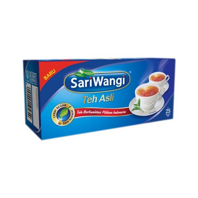 

Teh sariwangi isi 25 pcs 1 kotak.