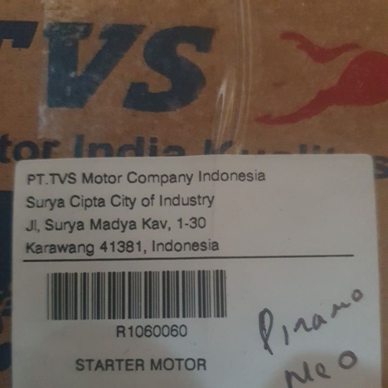 Dinamo Stater Assy Neo/Rockz/Tormax TVS ( Starter Motor )