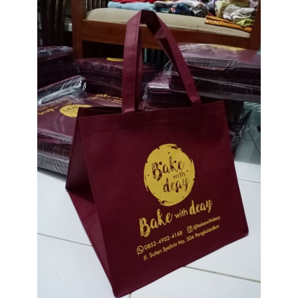 

goodie bag roti atau cake 27x27x25