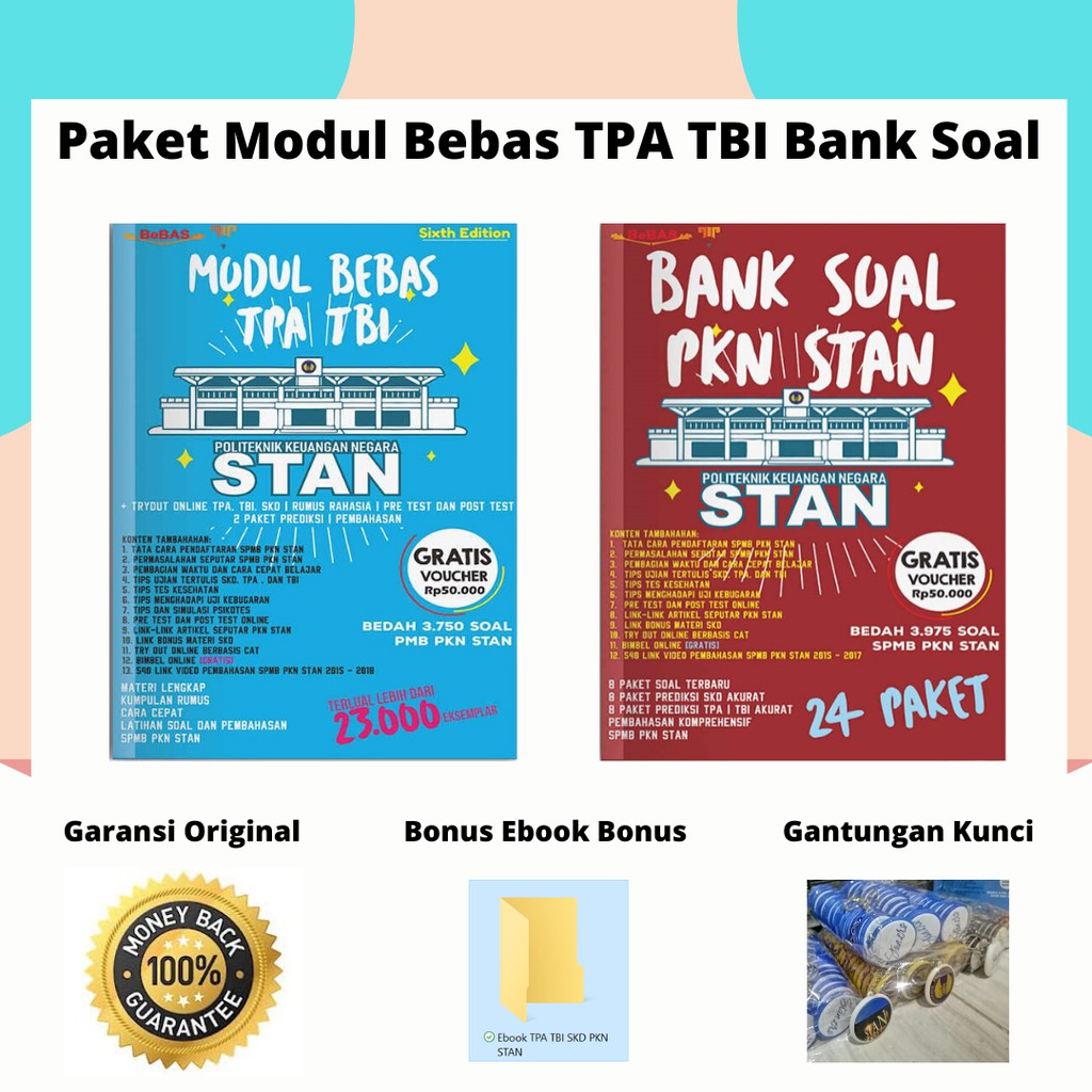 Buku Modul Bebas Tpa Tbi Bank Soal Cpns Kedinasan Skd Shopee Indonesia