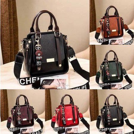 TAS READY HANDBAG SELEMPANG WANITA FASHION IMPORT KOREA MURAH BATAM CEWEK TERMURAH LB - 596