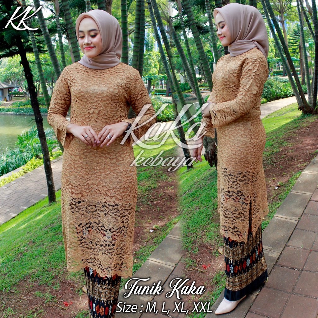 (COD) SETELAN KEBAYA MODERN TUNIK/TUNIK BROKAT MODERN/KEBAYA WISUDA/TUNIK BRUKAT / KEBAYA TUNIK / ATASAN KEBAYA BRUKAT / BAJU KEBAYA MODERN / ATASAN KEBAYA MODERN / KEBAYA WISUDA / KEBAYA LAMARAN / SET KEBAYA BY GHAZZA COLLECTION-4