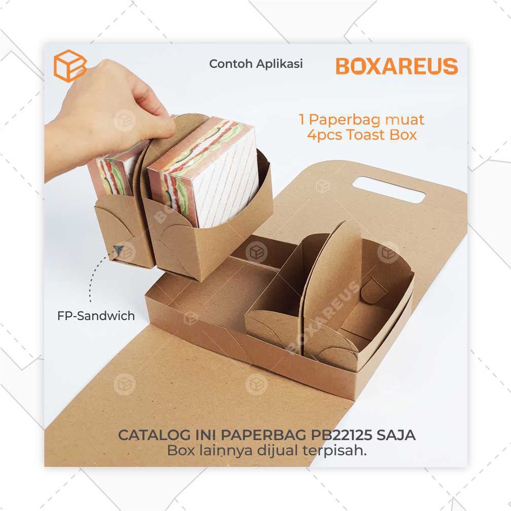 Paper Bag Roti Kopi Sandwich Paperbag Kantong | PB22125